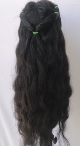 28 ''Natural ondulado 5x5 cierre HD Peluca de encaje 100% crudo sin procesar indio templo virgen donante cabello cutícula extensiones de cabello humano - Product Image 4