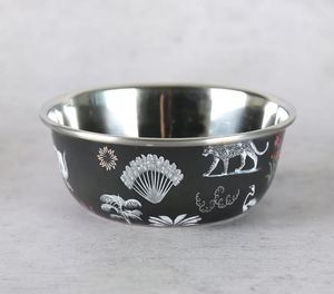 Tazón de metal de acero inoxidable con esmalte Impreso Bandeja de dulces Dátiles Tazón - Product Image 3