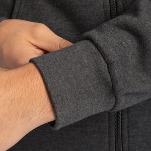 Sudaderas con capucha y cremallera completa para hombre, gruesas, lisas, de gran tamaño, al por mayor. - Product Image 3