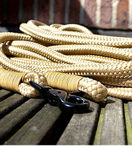 Dragline Rope Made of Climbing Rope PPM with Leather Rigging Long <b>Leash</b> Dog and Whippet - Product Image 2