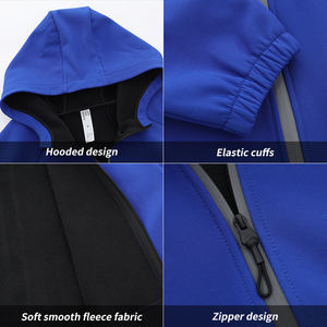 Chaqueta de concha suave de Color azul para exteriores para hombre, chaqueta deportiva para correr a prueba de viento 2025 - Product Image 6