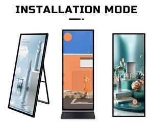 全屏标牌亭广告屏室内地板数字标牌全高清地板站立液晶广告显示屏 - Product Image 2