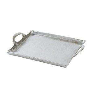 Bandeja de servicio dorada de aluminio 2025 con asas para utensilios de cocina, bandejas de mesa para servir comida de hotel y restaurante - Product Image 3