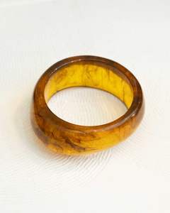 Pulsera de regalos de joyería apilable de moda, brazalete de gelatina acrílica de resina gruesa redonda Irregular transparente para mujeres y niñas - Product Image 5