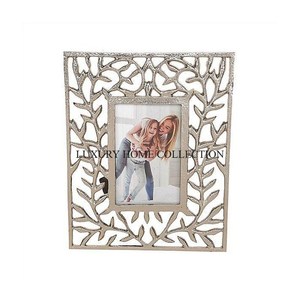 Traditional Metal Photo <b>Frame</b> with Antique Aluminum Finished Perfect for Framing Wedding Photos Commemorative Pictures in Style - Product Image 1