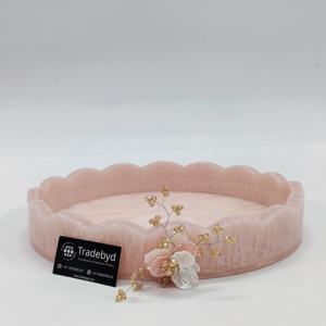 ถาดเรซิ่นทรงกลมทันสมัยถาดโลหะทำด้วยมือสำหรับตกแต่งโรงแรมและบ้านสำหรับตกแต่งโรงแรมและเรซินโดย tradebyd - Product Image 2