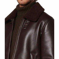 Veste d'hiver Services OEM Veste en cuir pour hommes de haute qualité Design personnalisé Nouveau design Veste en cuir pour hommes 2026