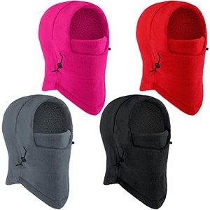 Gorro de Felpa para Niños, con Capucha y Protección Facial, Cómodo para Esquí, Pesca, Ciclismo, Invierno, Ajustable, Térmico, de Forro Polar - Product Image 1