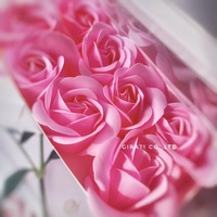 2024 Nouvel An Cadeau Valentine Coffret Cadeau Rose Fleur Savon 100g Rose Fleur Parfum Produit de Thaïlande
