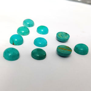 9 Pcs de Cabochon Rond Simulé Turquoise 10mm 32.05 Cts Lot Iroc Ventes Bonne Qualité Howlite Turquoise Cab US $19 pour Tous - Product Image 4