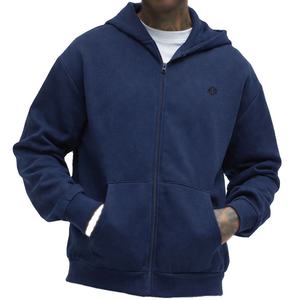 Sudadera con Capucha Casual de Felpa 100% Algodón Grueso con Cierre de Cremallera de un Cuarto para Hombre, Marca Privada, Venta al por Mayor OEM - Product Image 1