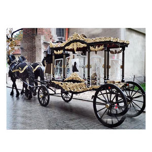 <b>Black</b> Funeral Horse <b>Buggy</b> Australia English Funeral Horse <b>Buggy</b> for Sale Funeral Horse Carriage Manufacturers - Product Image 1