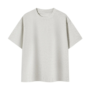 T-shirt en maille décontracté pour homme, 100% coton lavé, effet vieilli, coupe oversize, avec logo frontal en polaire, personnalisable, haute qualité, vente en gros - Product Image 6
