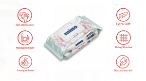 Vente en gros de lingettes humides naturelles en coton RONY PureBaby douces et sans danger pour les bébés soins de la peau démaquillage extra doux - Product Image 3