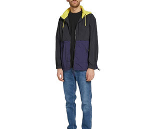Veste coupe-vent d'entraînement de qualité supérieure, très tendance, pour l'hiver et les activités de plein air, produit OEM respirant avec capuche en jean – Nouveauté très demandée - Product Image 2