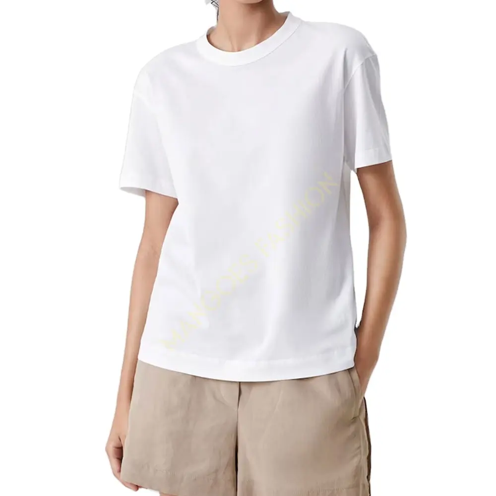 Lightweight Jersey T-shirt With Monili And Print Women T-shirts Plain Custom T Shirt Printing Cotton Wholesale Men Tshirt Summer