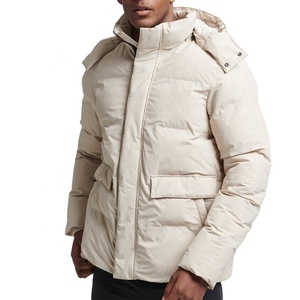 Manteau d'hiver en duvet à capuche Veste vêtements pour hommes Streetwear Printing Mens Winter Padded Coats Bubble Puffer Jacket - Product Image 1