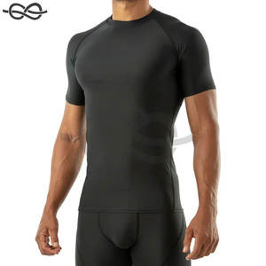 Chemise de compression pour hommes T-shirts sous-vêtements Sports de loisirs Design de revers à la mode 3D dégradé à manches courtes - Product Image 6