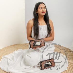 LW Vente en gros mode dames porte-cartes de crédit porte-monnaie en cuir véritable portefeuille en cuir porte-cartes pochette pour femmes - Product Image 1