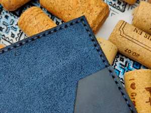 Carpeta para billetes de cuero grabado con logotipo personalizado al por mayor, soporte para recibos, talonario de cuero genuino con logotipo personalizado, chequera de cuero genuino, venta al por mayor - Product Image 2