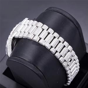 Reloj Mecánico Automático Premium para Hombre de 41 mm, Completamente Engastado con Diamantes de Moissanita Cultivados en Laboratorio, Resistente al Agua hasta 10 m, Moda de Lujo - Product Image 3