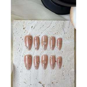 Ongles artificiels Golden Mocha Glow - Product Image 4