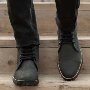 Botas de Senderismo Knight Derby TerraGrip, Color Negro Mate, Cuero Nubuck - Product Image 6