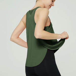 Camiseta de gimnasio de punto transpirable para mujer, camisetas sin mangas de entrenamiento de Yoga para deportes casuales, correr y gimnasio, ropa corta de Fitness - Product Image 3