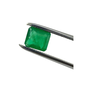 Piedra preciosa facetada con forma de Octágono Natural de calidad fabulosa 6,8x6,0 Mm Piedra preciosa verde de corte esmeralda para joyería - Product Image 1