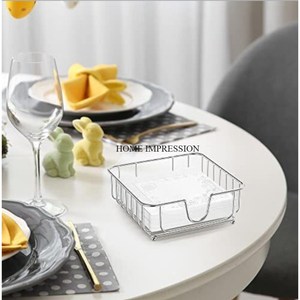 Porte-serviettes élégant et durable en acier inoxydable de haute qualité, antirouille pour bureau à domicile ou restaurant, porte-serviettes de table - Product Image 5