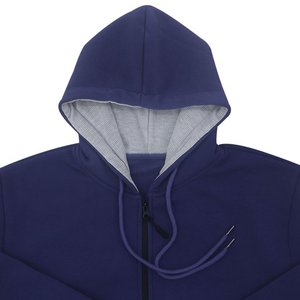 Otoño Invierno conjunto de dos piezas hombres y mujeres Casual polar cálido sólido de gran tamaño con capucha chándal manga larga deporte Sudadera con capucha traje - Product Image 2