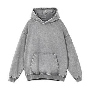 Sudadera con Capucha Unisex de Algodón 100% Personalizada, Corte Regular, Estilo Urbano, Forro Polar, Ecológica, 300g, Venta al Por Mayor Directa de Fábrica - Product Image 3