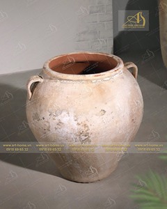 Atlantis ancien pot en céramique blanche AN057H67OW élégant jardinière de fleurs de qualité supérieure pour la décoration de la maison et du jardin - Product Image 2