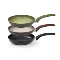 Poêle à frire Home Essence antiadhésive 28 cm, revêtement céramique sans PFAS, corps en aluminium forgé, poignée douce au toucher et finition dégradée