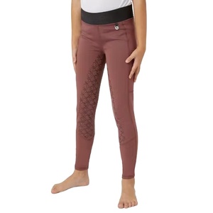Riding Silicone Grip Soft Fabric <b>Leggings</b> Pull on Jodhpur High Performance Children <b>Equestrian</b> Clothing - Product Image 1