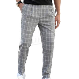 กางเกงกอล์ฟผู้ชาย XL แบบลำลองทนทานเสื้อผ้ากีฬากลางแจ้งฤดูใบไม้ผลิแบนมีซิปด้านหน้าเอวกลางเอวทำจากผ้าขนสัตว์สีสันสดใส - Product Image 4