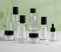 Emballage cosmétique en verre avec impression de logo personnalisé : pots à crème, flacons compte-gouttes pour sérum, flacons pour lotion, compte-gouttes pour huile essentielle