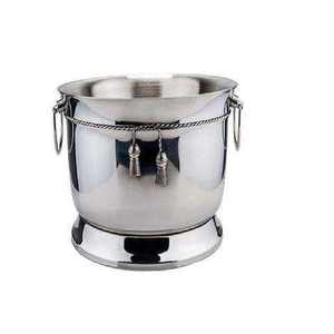Post Modern Vintage Style for Champagne Ice Bucket Elegant Metal Wine Cooler & Chiller with Handles for Weddings and Bar Parties - Product Image 2
