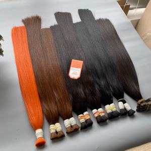 Extensiones de Cabello Humano a Granel Sin Caída Ni Enredos, Color Personalizado, Paquetes de Cabello Virgen Vietnamita 100% - Product Image 6