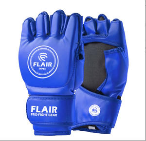 Guantes Mma profesionales de cuero PU de medio dedo para hombres Guantes de entrenamiento de talla grande Suministro de precio de fábrica para entrenamiento de boxeo - Product Image 1