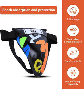 Equipo de protección para la ingle de fibra de carbono para niños para boxeo Kickboxing Muay Thai Sanda Taekwondo Training-QST International - Product Image 6