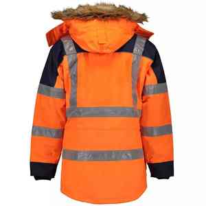 Chaquetas de trabajo de alta calidad para mujer, chaquetas reflectoras, chaqueta de seguridad personalizada sostenible para construcción, bolsillos múltiples - Product Image 2