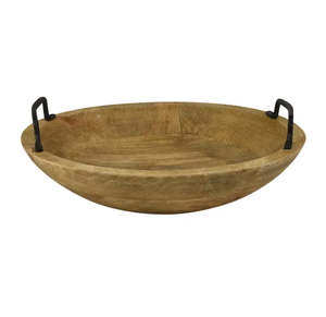 Cuenco de madera redondo pulido de calidad Superior, cuenco de madera hecho a mano de madera natural para restaurante, boda de la India - Product Image 5