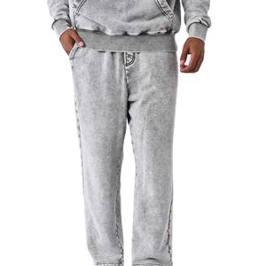 Chándales de lavado ácido informales de invierno de etiqueta privada de alta calidad para hombres Color personalizable y logotipo 100% algodón transpirable 2026 - Product Image 3