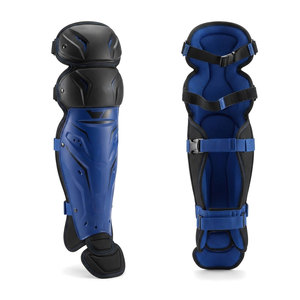 Protège-jambes de baseball en cuir professionnel WARPRO INDUSTRY, coque extérieure durable, design léger et pliable, sangles antidérapantes sécurisées - Product Image 2