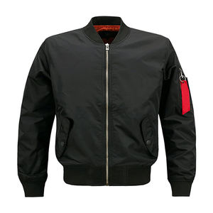 แจ็กเก็ตหนังสำหรับฤดูหนาวคุณภาพพรีเมี่ยมสำหรับทุกเพศสไตล์เบสบอลใหม่พร้อมโลโก้ปักตามสั่งผ้าฝ้ายถัก - Product Image 1