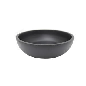 Bol de service de nourriture de forme ronde en bois de conception fantaisie noir fini pour la table à manger de cuisine bols de service de nourriture et de collations - Product Image 1