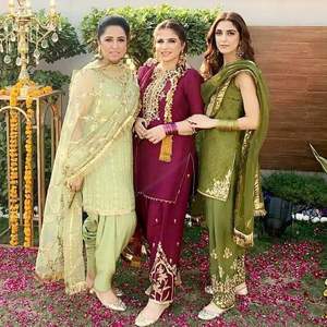 WS INTERNATIONAL farshi salwar robe du Pakistan et d'Inde Ethnique Costume en Soie Vente à Chaud Designer Shalwar Kameez Robe 5 - Product Image 6