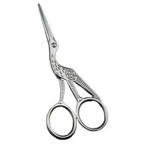 Ciseaux à broder de style vintage en gros, ciseaux miniatures en acier inoxydable avec motif d'oiseau grue, meilleurs ciseaux pour la couture, l'artisanat et la couture - Product Image 1