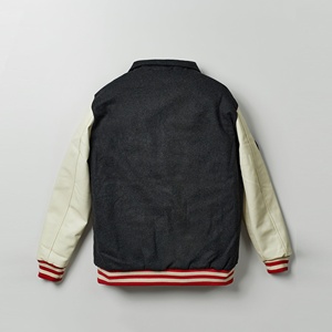 Chaqueta universitaria de alta moda para hombre, ropa de otoño, Mangas de cuero, impermeable, estampado personalizado, chaqueta universitaria transpirable - Product Image 3